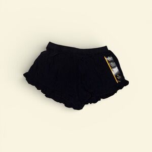 art class Black Ruffle Hem Kids Shorts